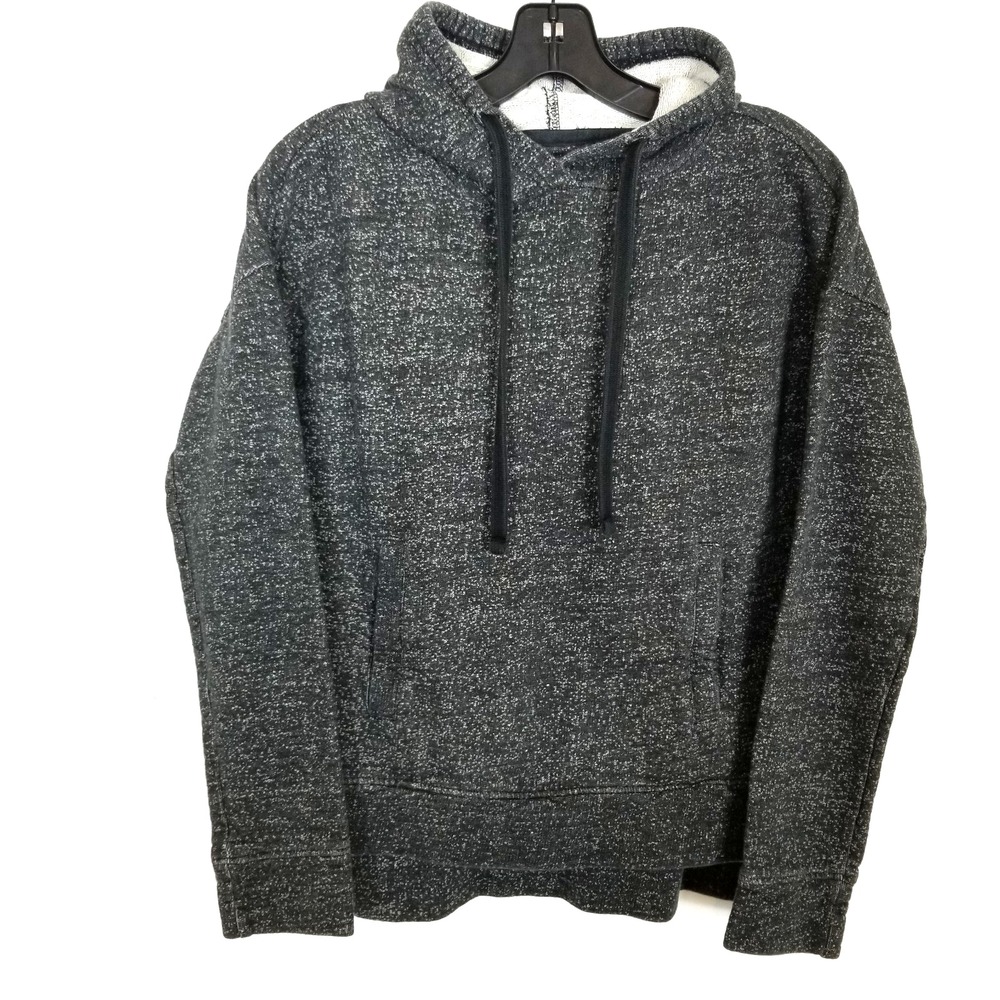 Pact Gray Organic Cotton Hoodie Sweatshirt Women Sz S Zipper Detail Pullover